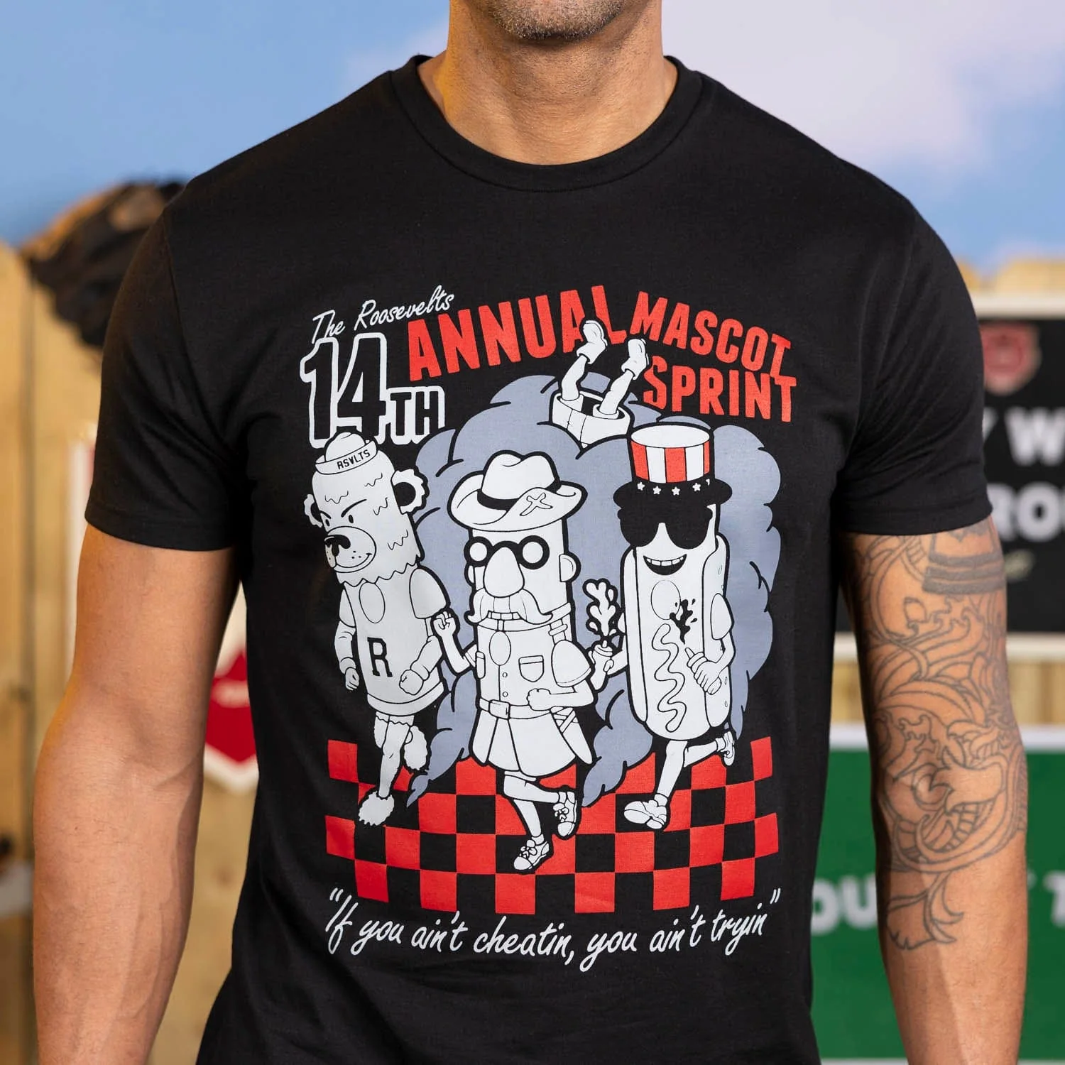 14th Annual Mascot Sprint โ Crewneck Tee