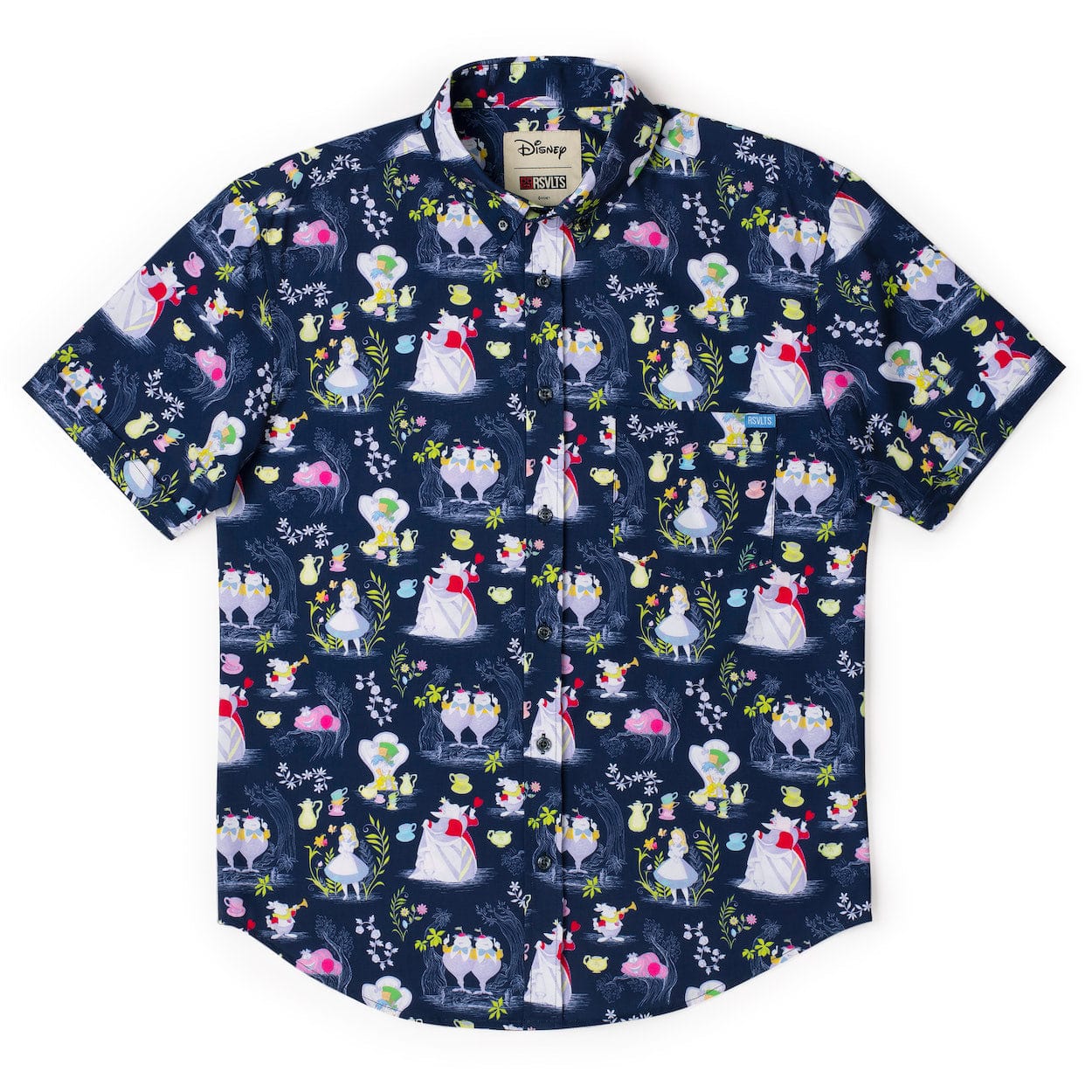 Disney's Alice in Wonderland "Curiouser and Curiouser" - KUNUFLEX Short Sleeve Shirt - Image 4