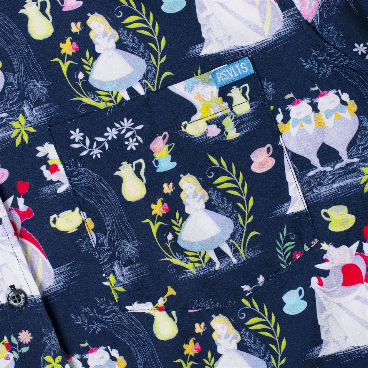 Disney's Alice in Wonderland "Curiouser and Curiouser" - KUNUFLEX Short Sleeve Shirt - Image 7