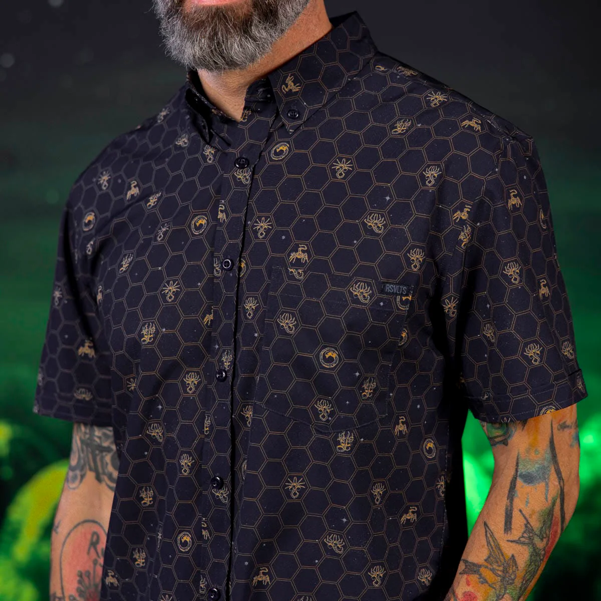 Alien "Stages of Fear" – KUNUFLEX Short Sleeve Shirt - Image 4