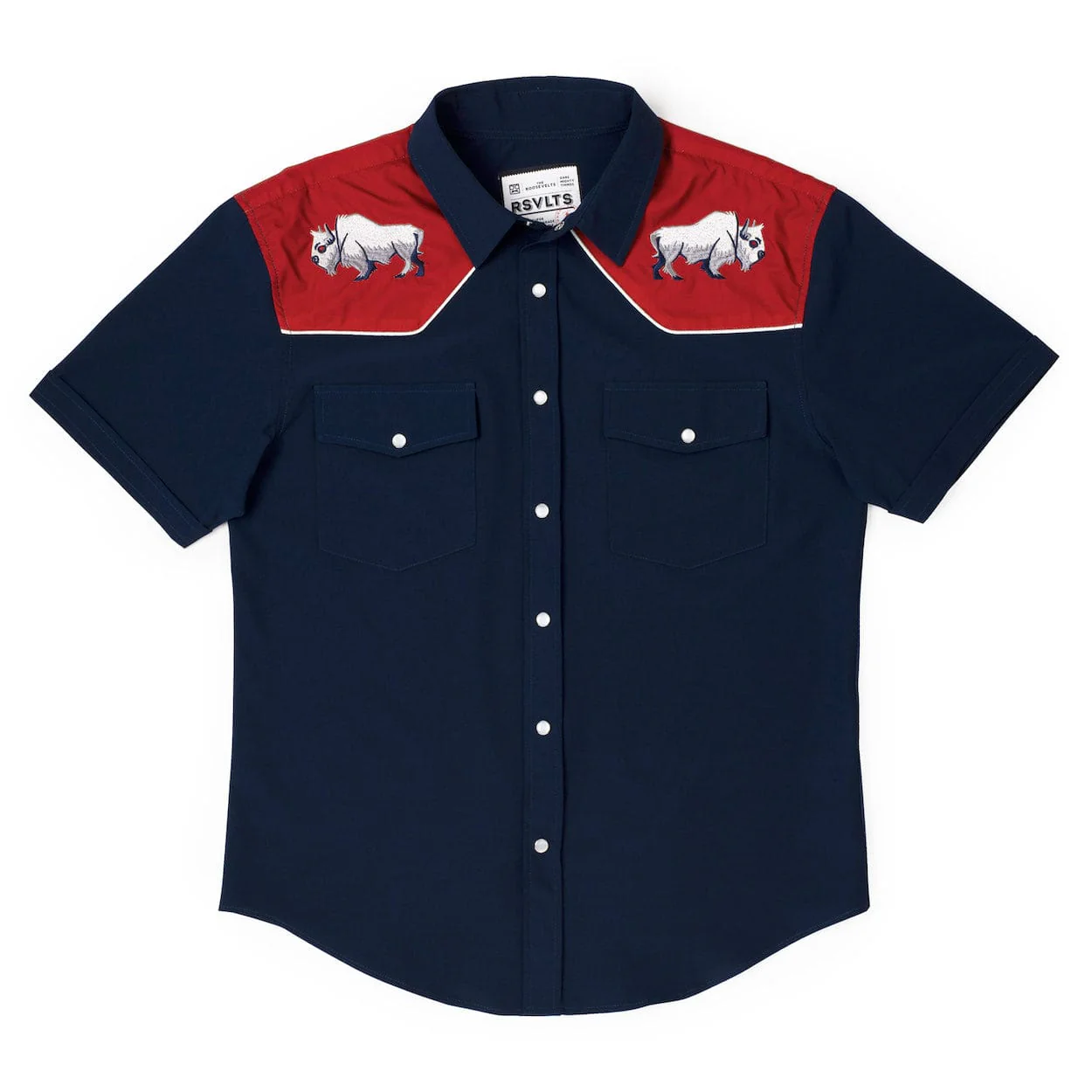 Great White Buffalo – Roper Short Sleeve Shirt - Image 2