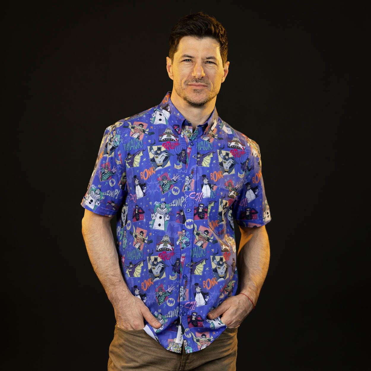 Batman™ 85th Anniversary "Kapow! Bonk! Thwack!" – KUNUFLEX Short Sleeve Shirt - Image 3