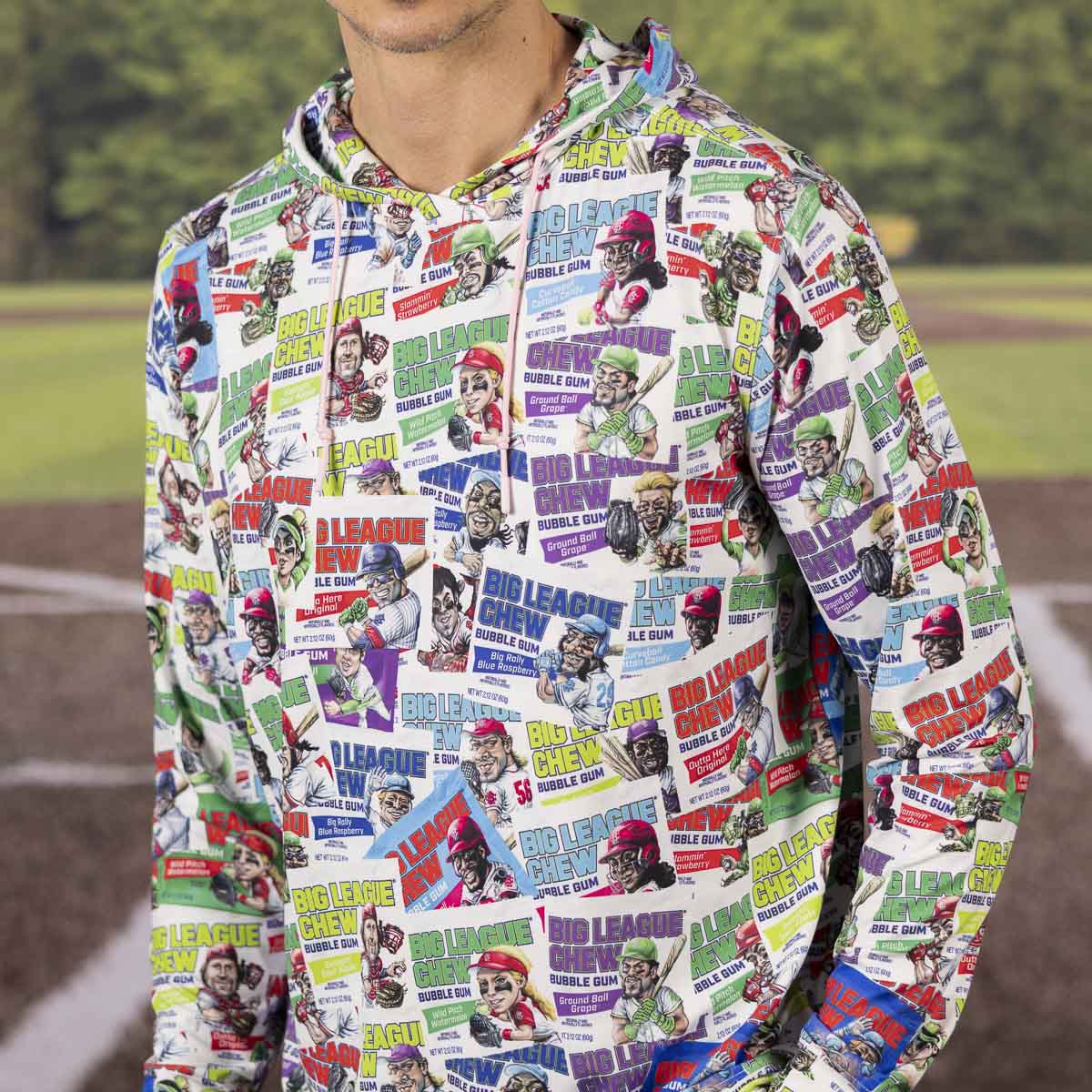 Big League Chew "Fresh Pouches" – Performance Hoodie - Image 4
