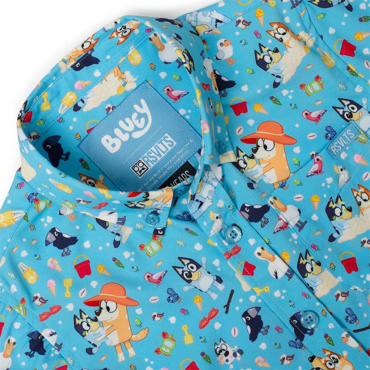 Bluey "Beach Day" – Preschooler KUNUFLEX Short Sleeve Shirt - Image 4