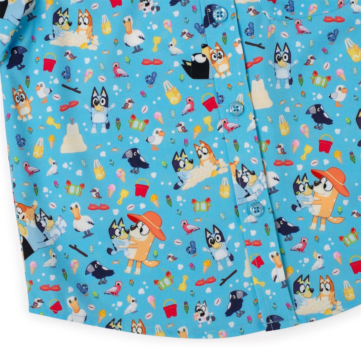 Bluey "Beach Day" – Preschooler KUNUFLEX Short Sleeve Shirt - Image 5
