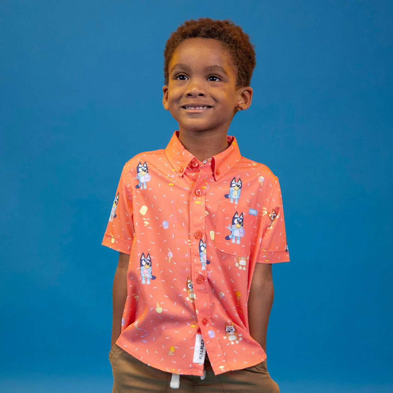 Bluey "Don't Let It Melt" – Preschooler KUNUFLEX Short Sleeve Shirt