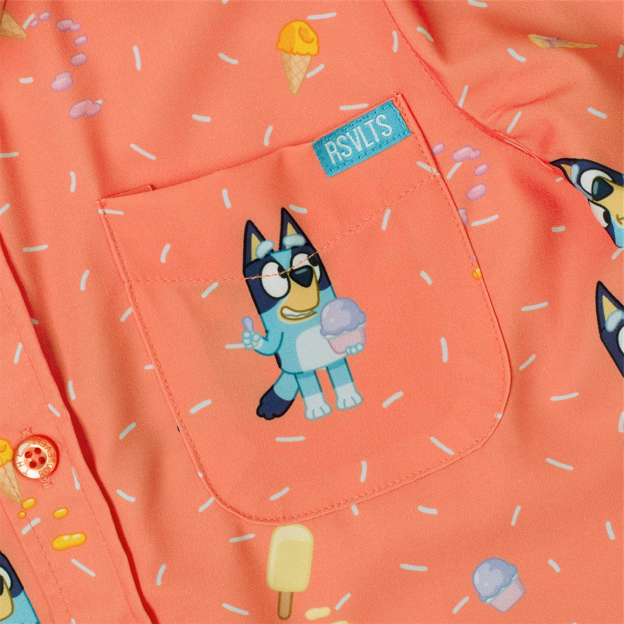 Bluey "Don't Let It Melt" – Preschooler KUNUFLEX Short Sleeve Shirt - Image 4