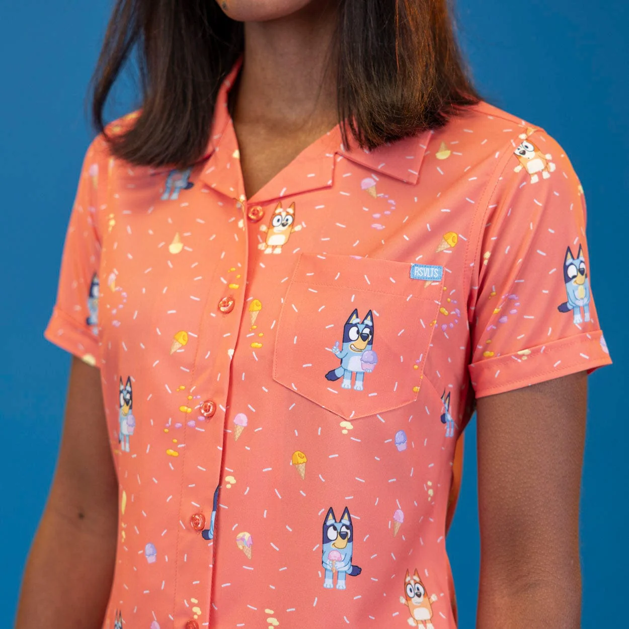 Bluey "Don't Let It Melt" – Women's KUNUFLEX Short Sleeve Shirt - Image 4