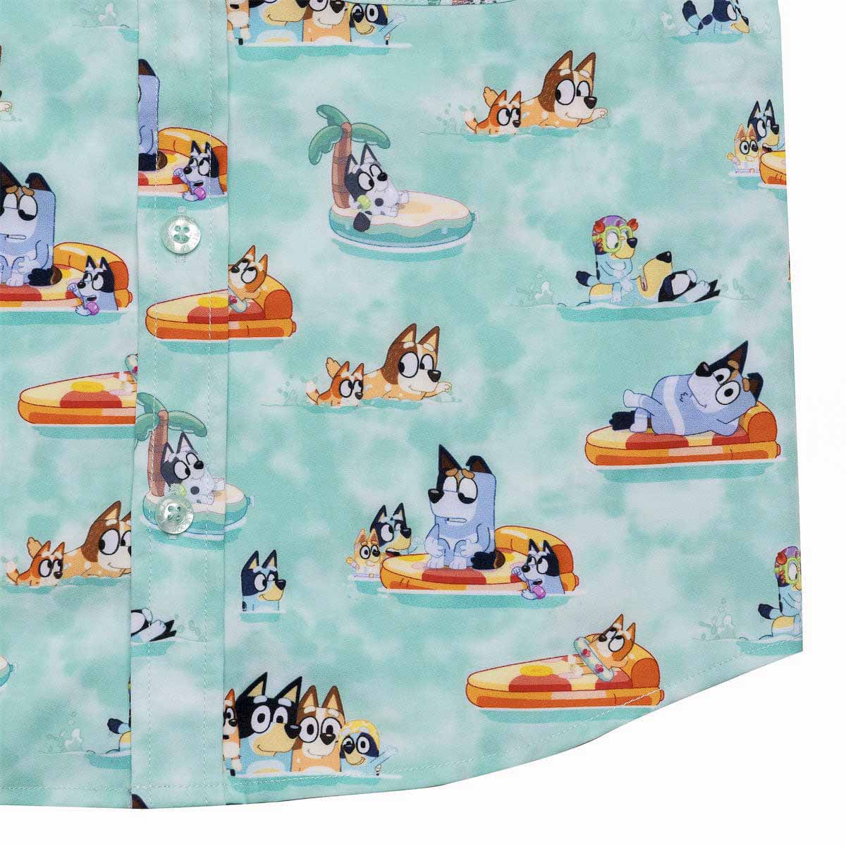 Bluey "Everybody in the Pool" – Preschooler KUNUFLEX Short Sleeve Shirt - Image 3