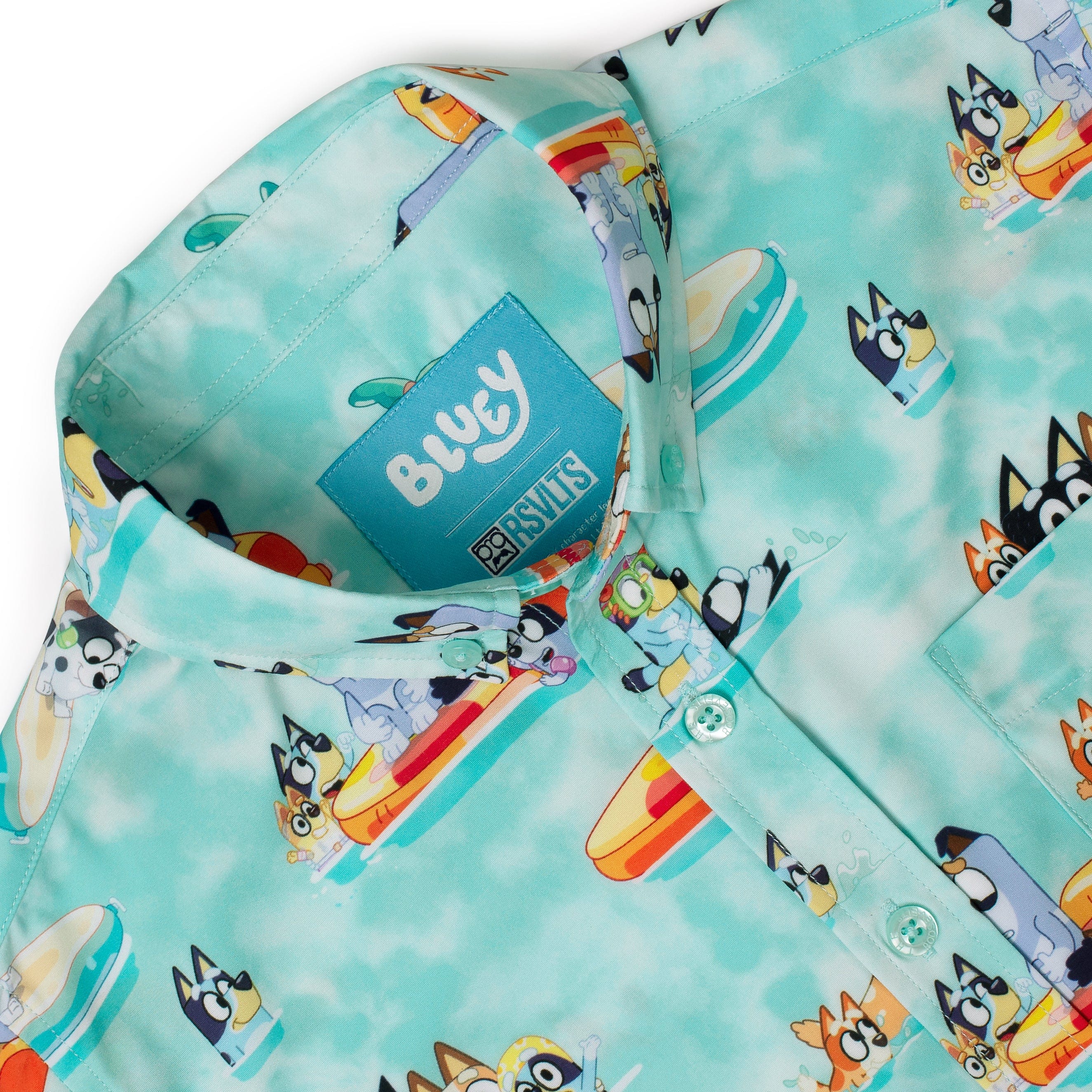 Bluey "Everybody in the Pool" – Youth KUNUFLEX Short Sleeve Shirt - Image 4