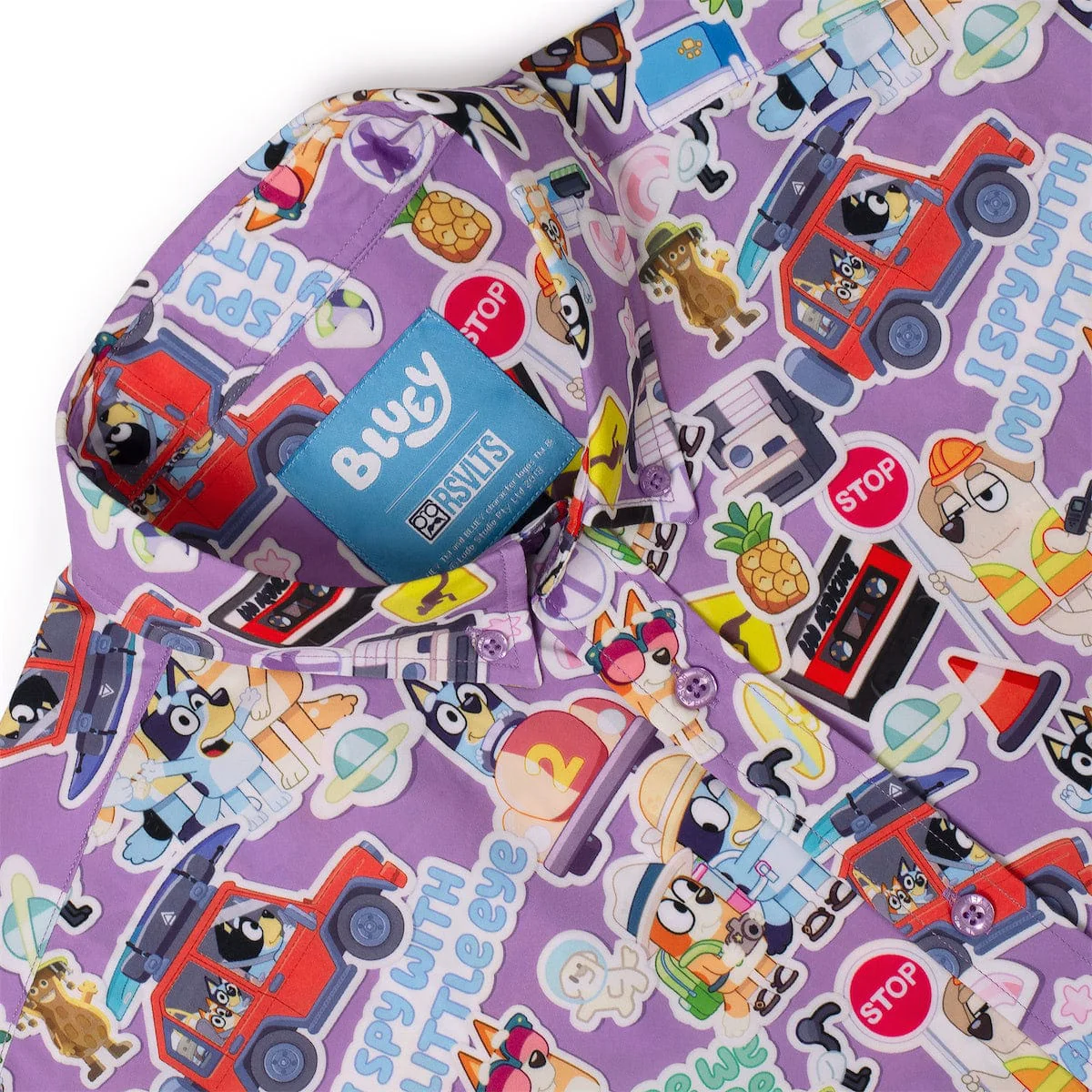 Bluey "Let's Motor" – KUNUFLEX Short Sleeve Shirt - Image 6