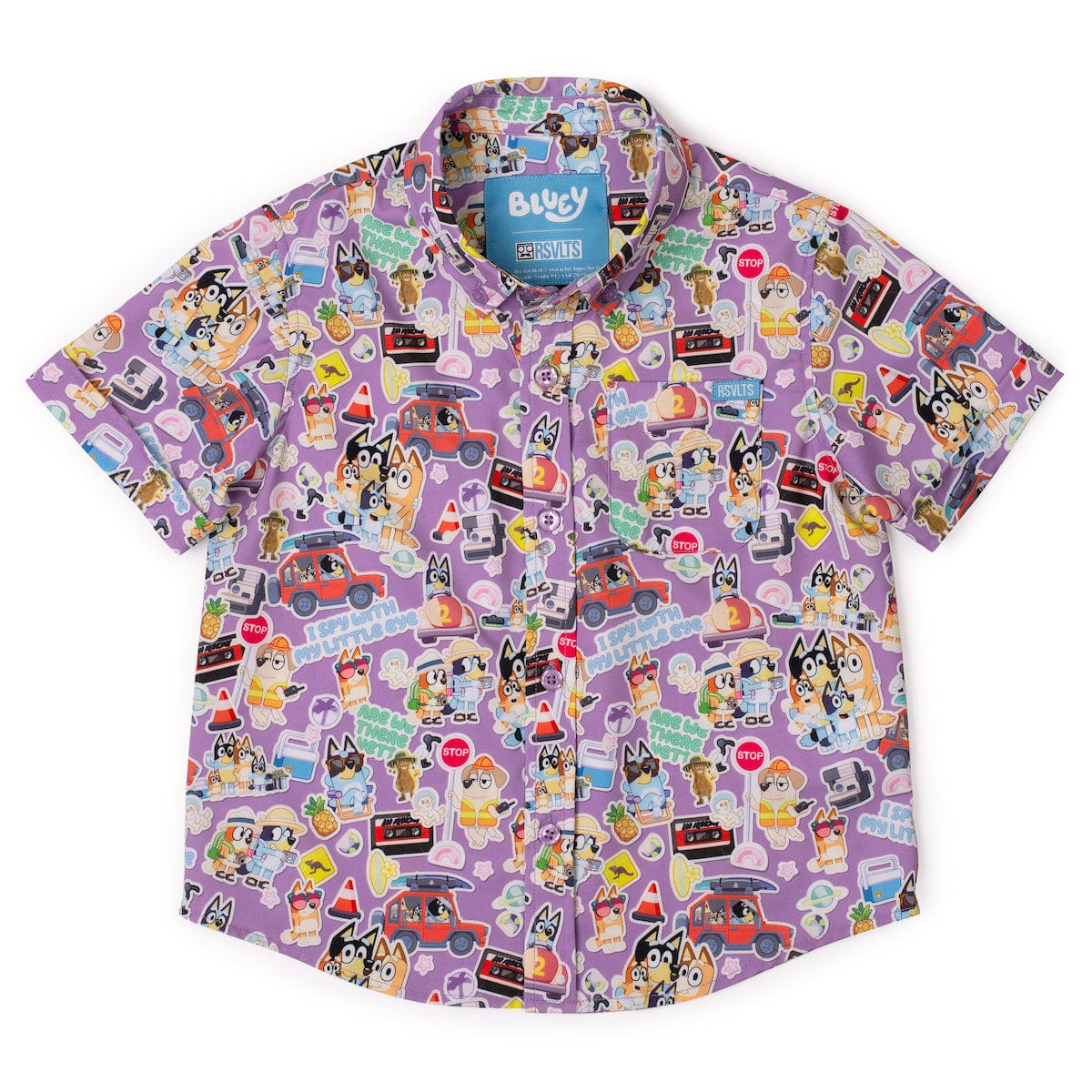 Bluey "Let's Motor" – Preschooler KUNUFLEX Short Sleeve Shirt