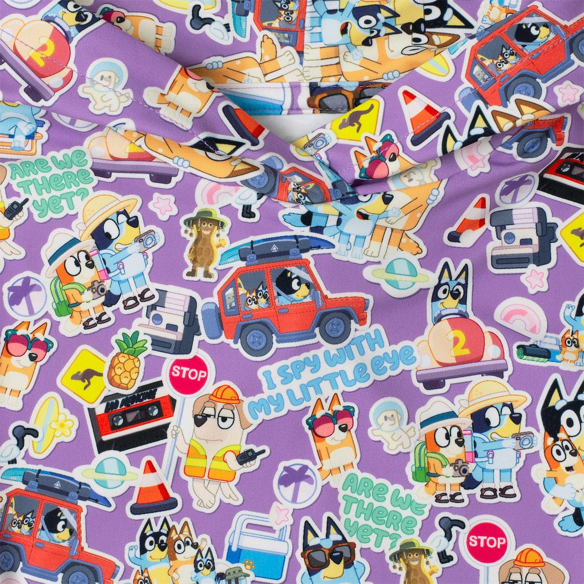 Bluey "Let's Motor" – Preschooler Performance Hoodie - Image 3