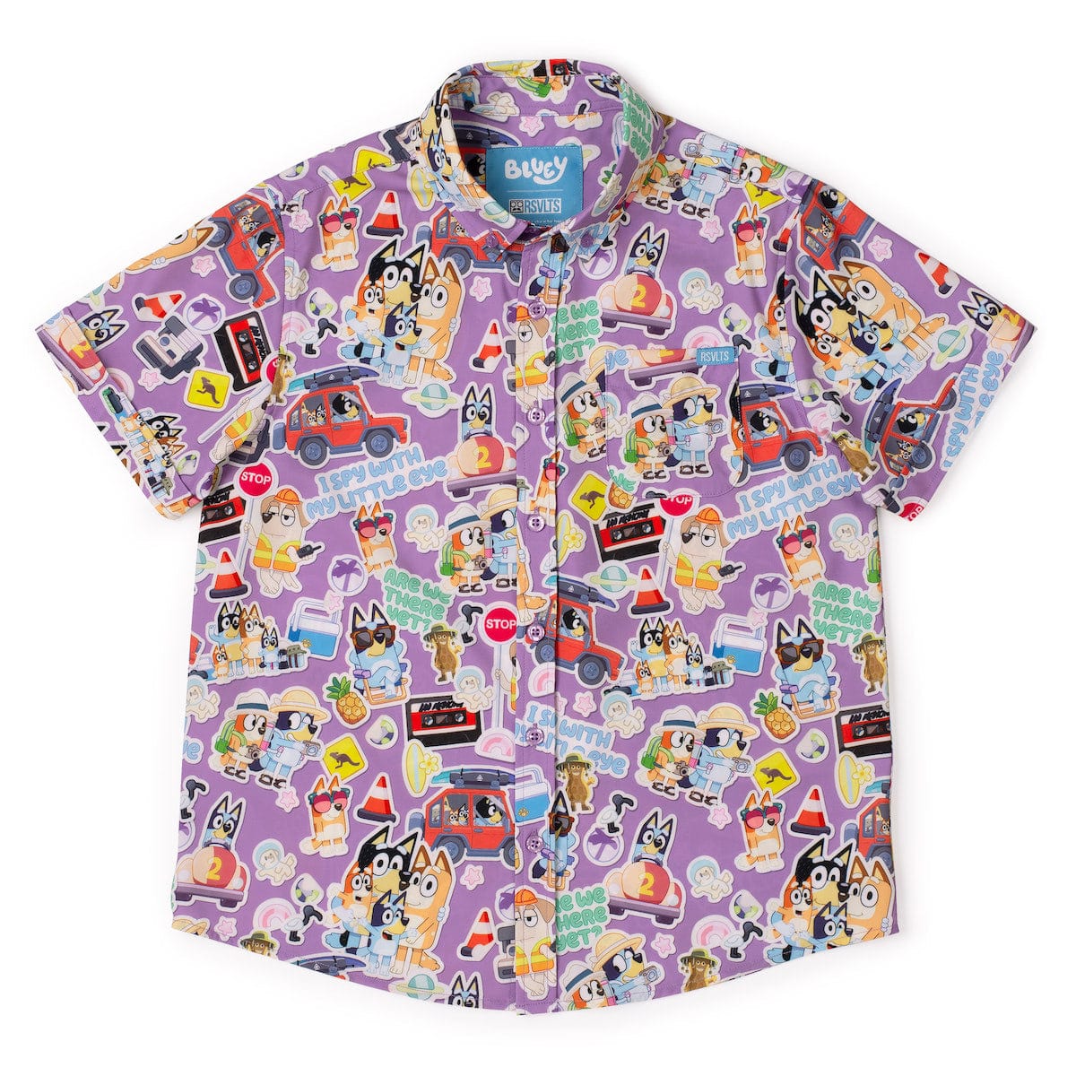 Bluey "Let's Motor" – Youth KUNUFLEX Short Sleeve Shirt - Image 2