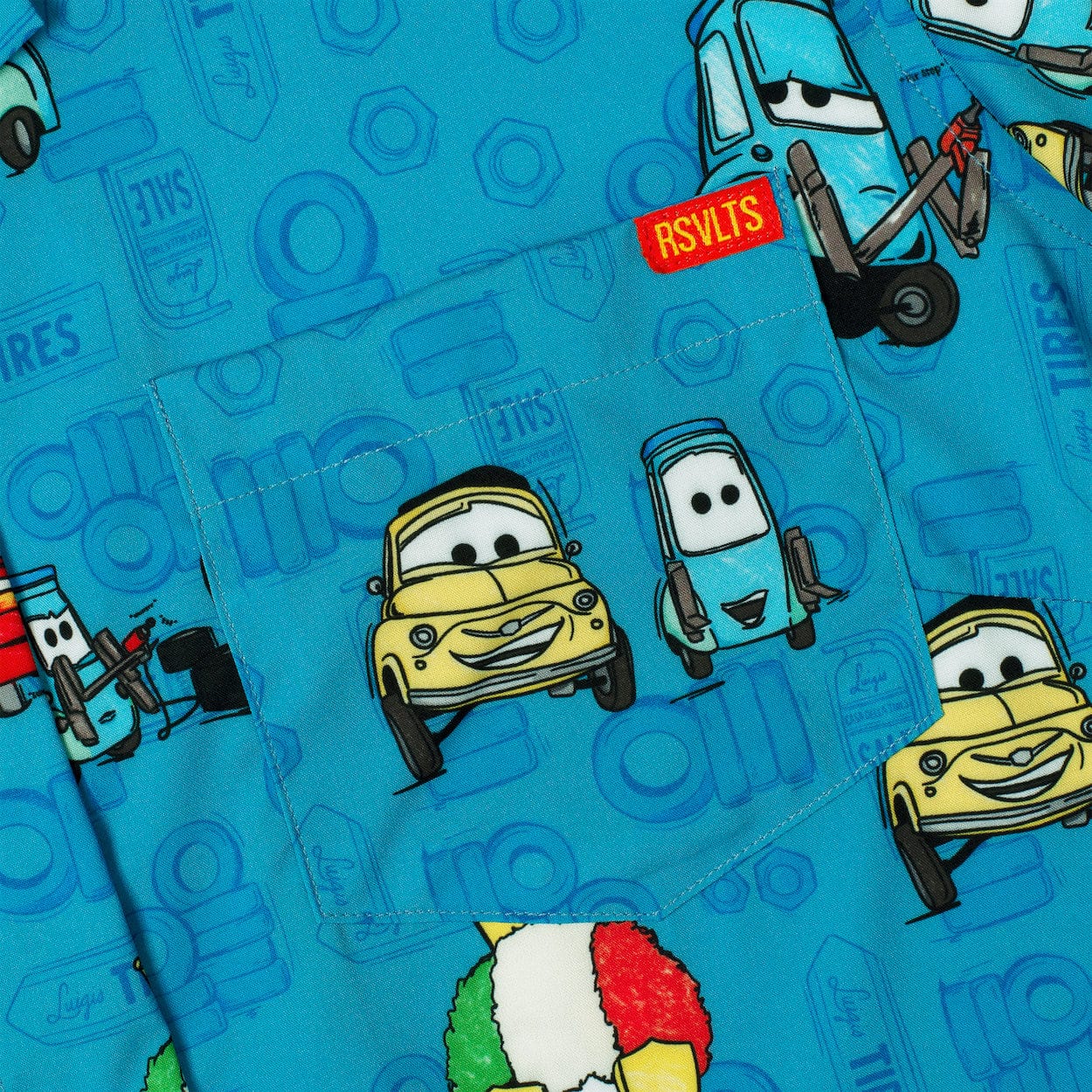 Disney and Pixar Cars "Pit Stop" – Women's KUNUFLEX Short Sleeve Shirt - Image 3