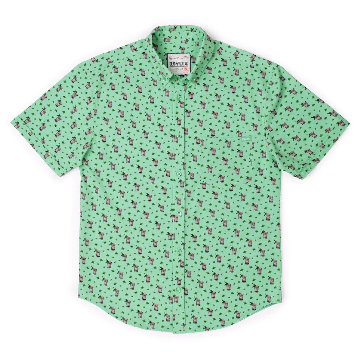 Classic Refresh-Mint – KUNUFLEX Short Sleeve Shirt - Image 4
