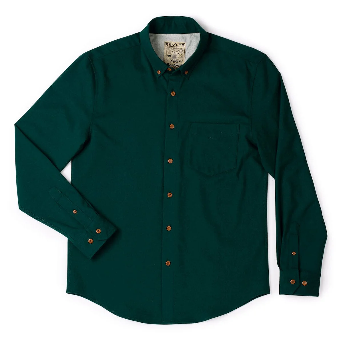 Dark Emerald – BorlandFlex™ Long Sleeve Flannel (2024 Fit) - Image 2