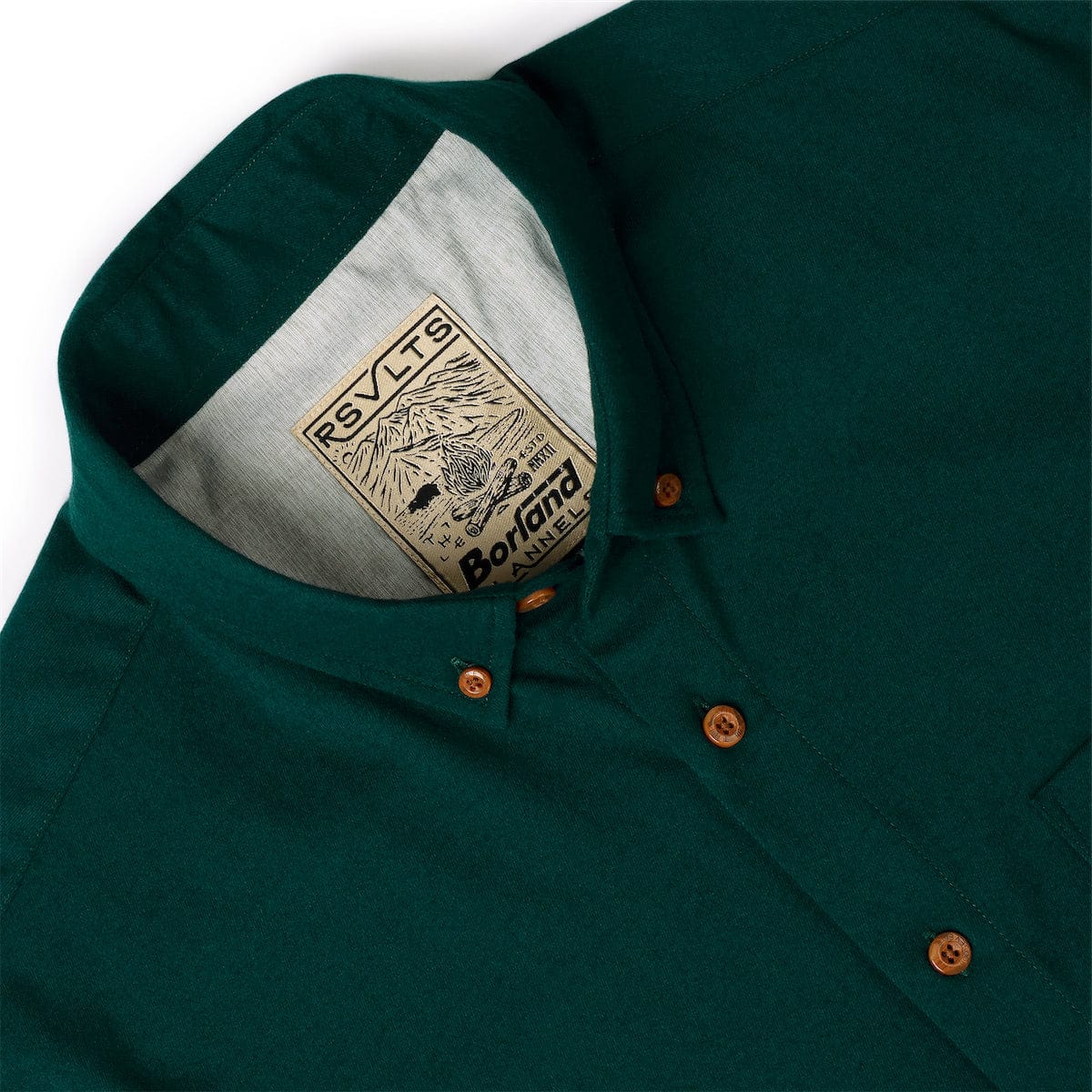 Dark Emerald – BorlandFlex™ Long Sleeve Flannel (2024 Fit) - Image 4