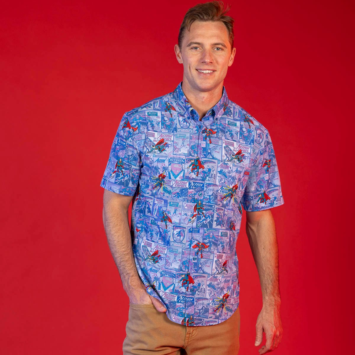 Superman™ "Ready for Action" – KUNUFLEX Short Sleeve Shirt - Image 2