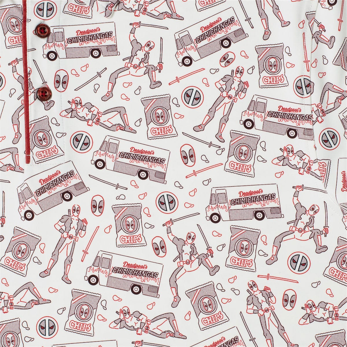 Deadpool "Chips and Chimi" – All Day Polo - Image 3