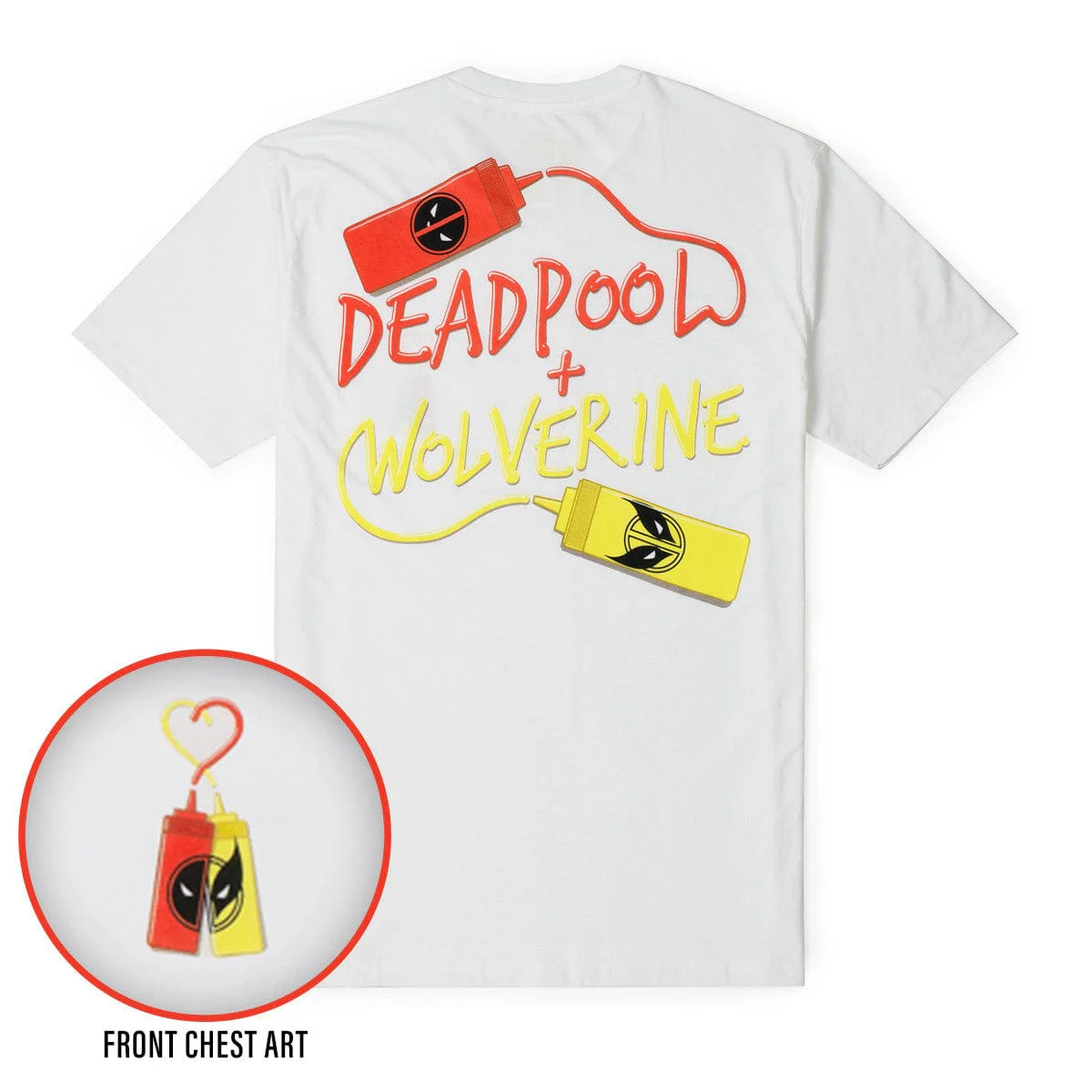 Deadpool & Wolverine "Ketchup and Mustard" â Crewneck Tee