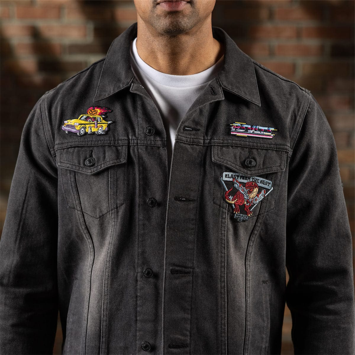 Denim Dan (Vintage Black) – Classic Denim Jacket - Image 3