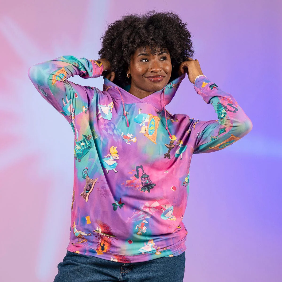 Disney's Alice in Wonderland "Down the Rabbit Hole" – Performance Hoodie - Image 5
