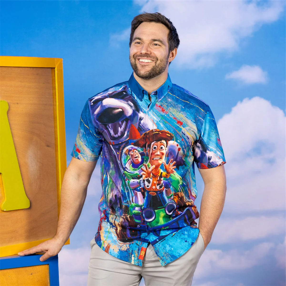Disney and Pixar Toy Story "Escaping Scud" – KUNUFLEX Short Sleeve Shirt - Image 2