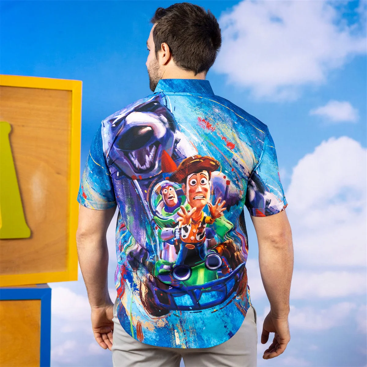 Disney and Pixar Toy Story "Escaping Scud" – KUNUFLEX Short Sleeve Shirt - Image 4