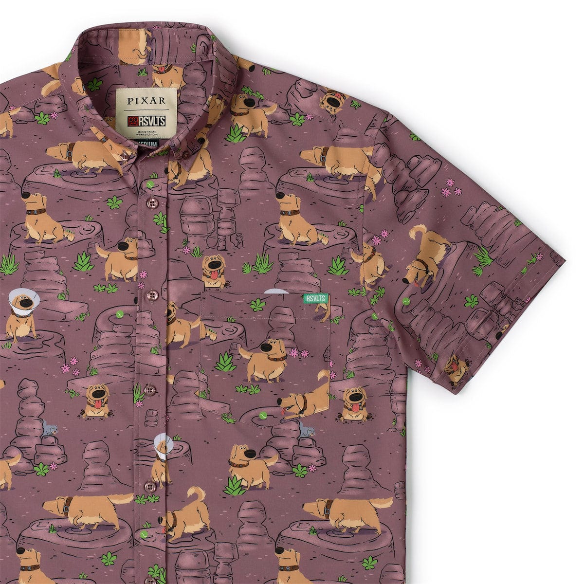 Disney and Pixar Up "My Name Is Dug" – KUNUFLEX Short Sleeve Shirt