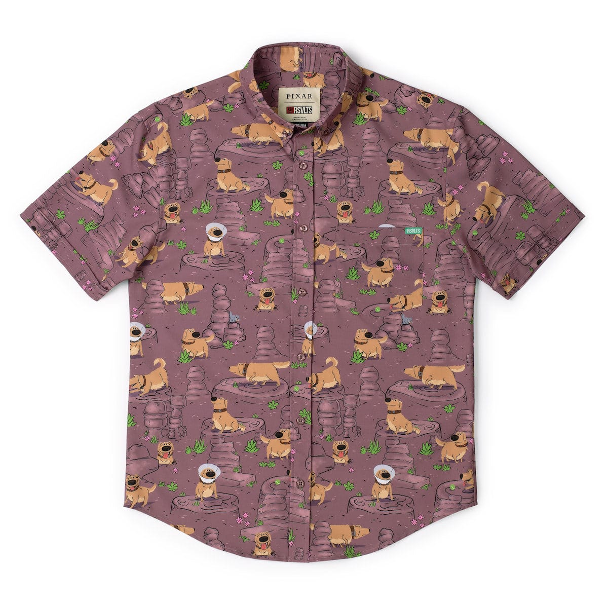 Disney and Pixar Up "My Name Is Dug" – KUNUFLEX Short Sleeve Shirt - Image 3