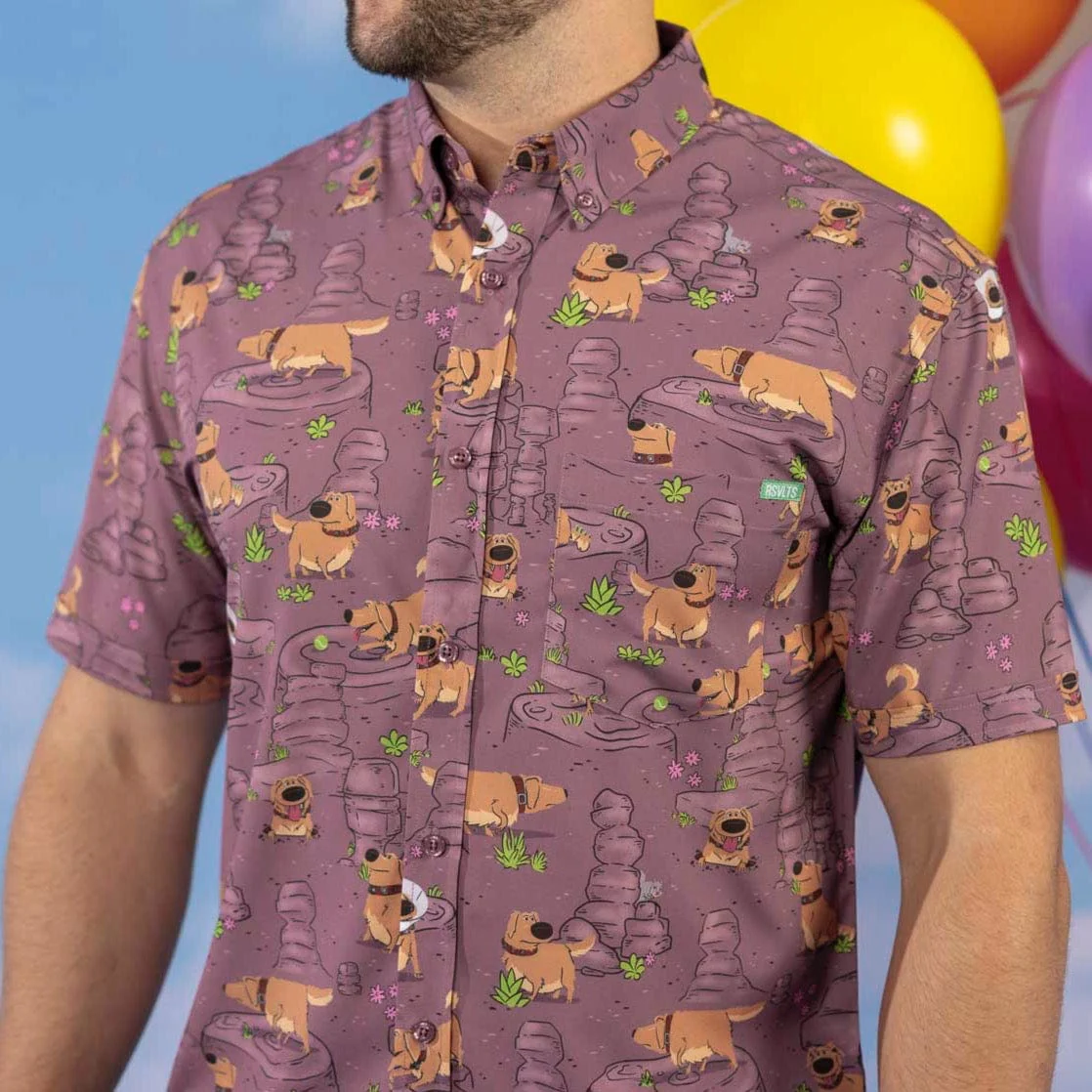 Disney and Pixar Up "My Name Is Dug" – KUNUFLEX Short Sleeve Shirt - Image 4