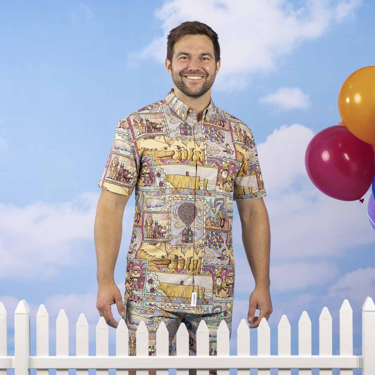 Disney and Pixar Up "Paradise Found" – KUNUFLEX Short Sleeve Shirt - Image 2