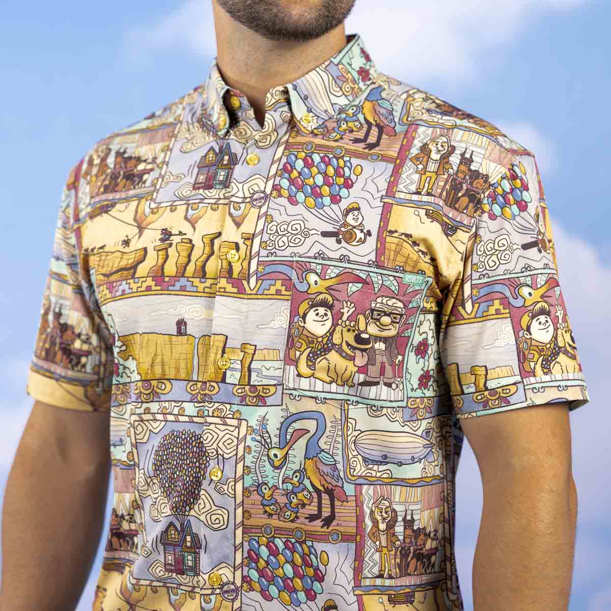 Disney and Pixar Up "Paradise Found" – KUNUFLEX Short Sleeve Shirt - Image 4