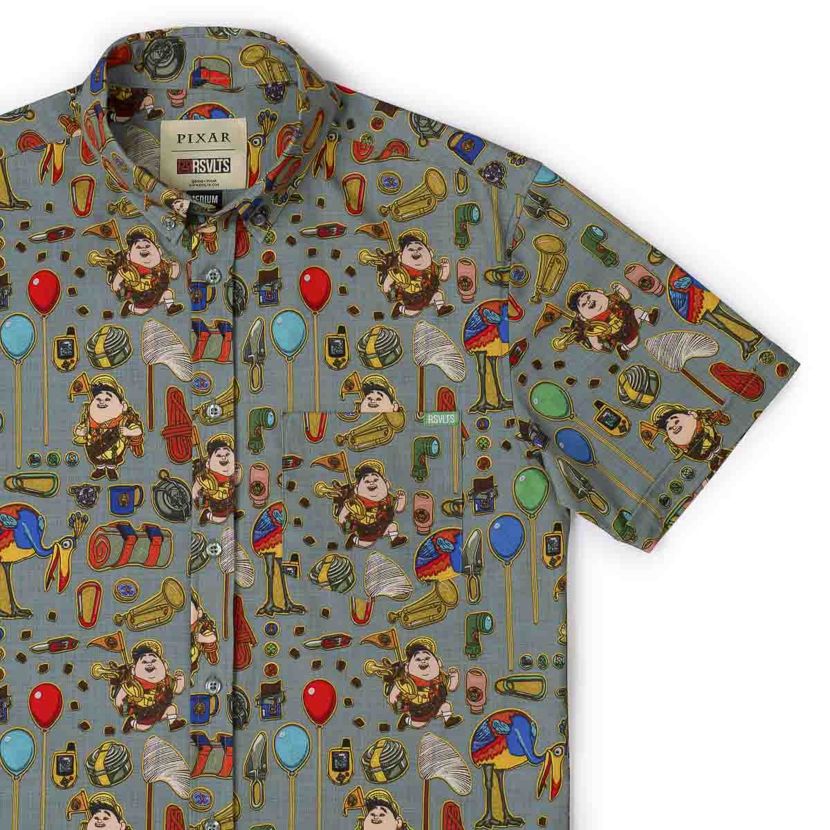 Disney and Pixar Up "The Wilderness Must Be Explored" – KUNUFLEX Short Sleeve Shirt