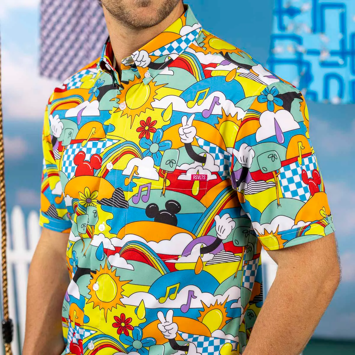 Disney "Dreamland Drip" – KUNUFLEX Short Sleeve Shirt - Image 4