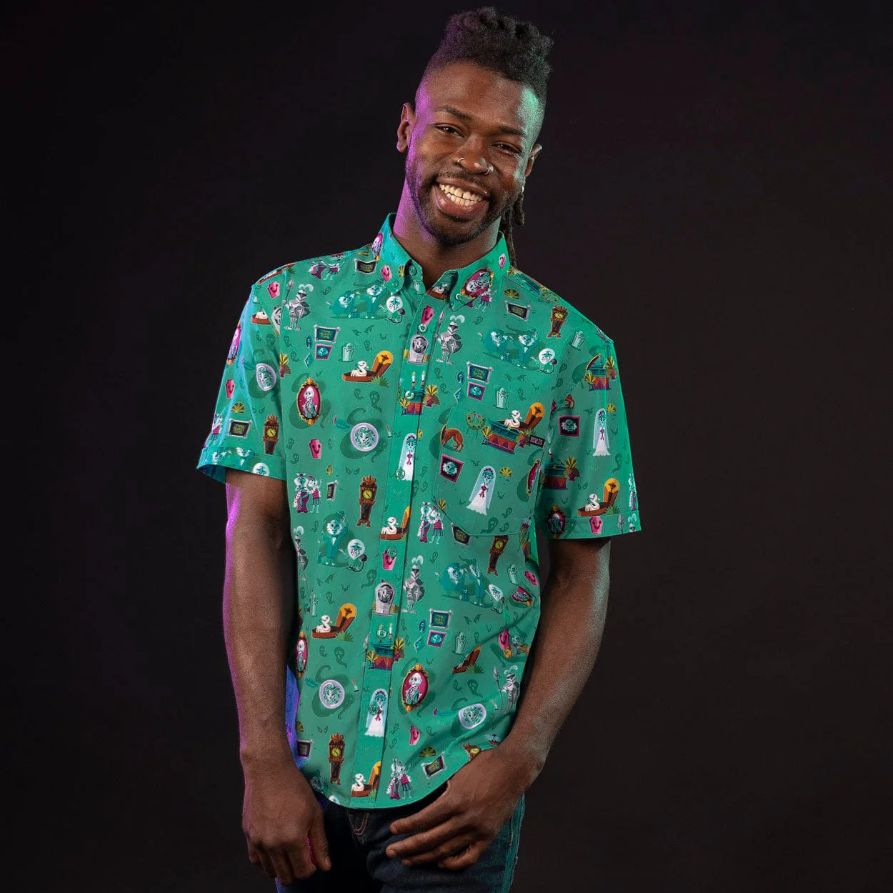 Disney’s Haunted Mansion “After-Life of the Party” – KUNUFLEX Short Sleeve Shirt - Image 3