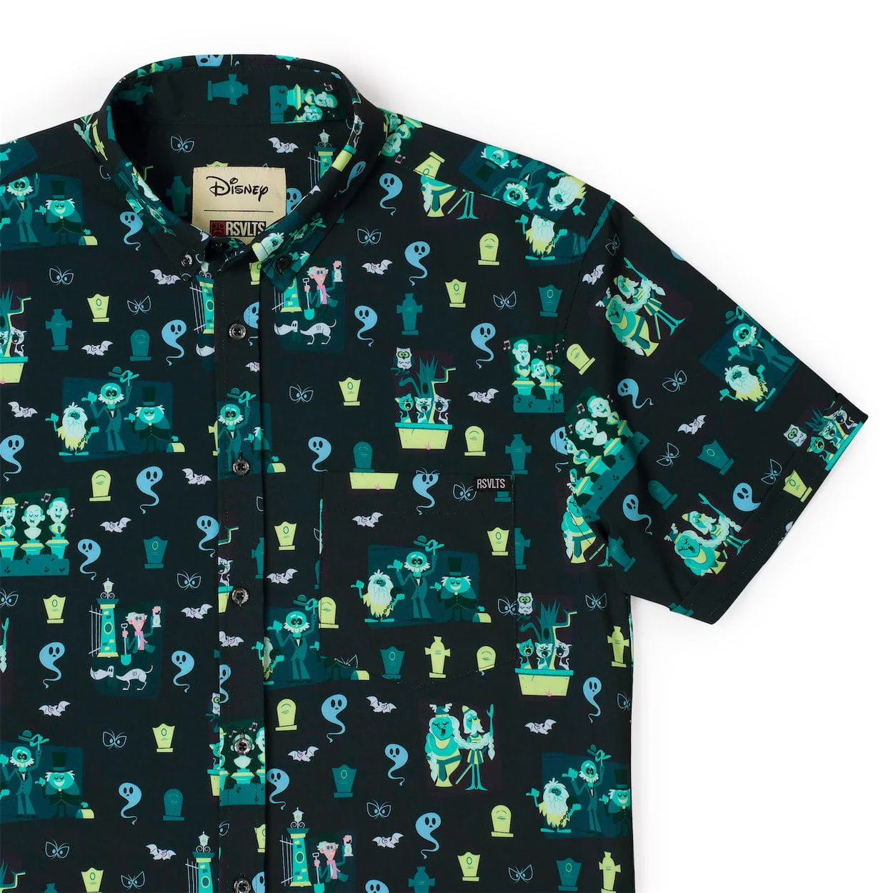 Disneyâs Haunted Mansion âGrim Grinning Graveyardâ â KUNUFLEX Short Sleeve Shirt