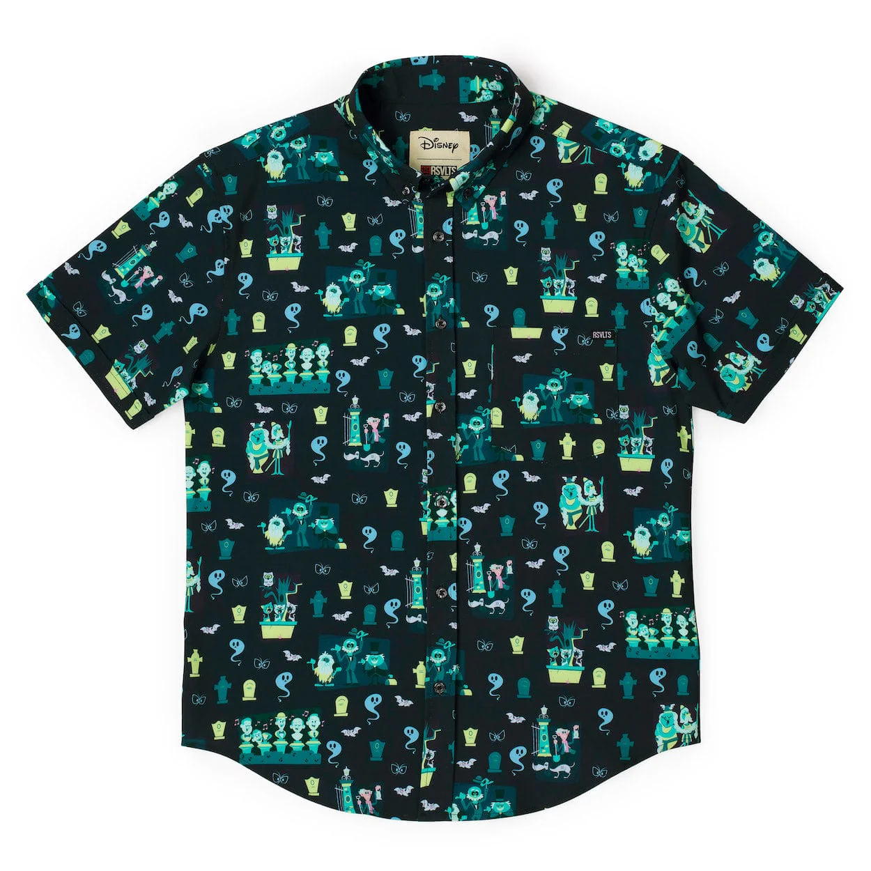 Disneyâs Haunted Mansion âGrim Grinning Graveyardâ â KUNUFLEX Short Sleeve Shirt - Image 4