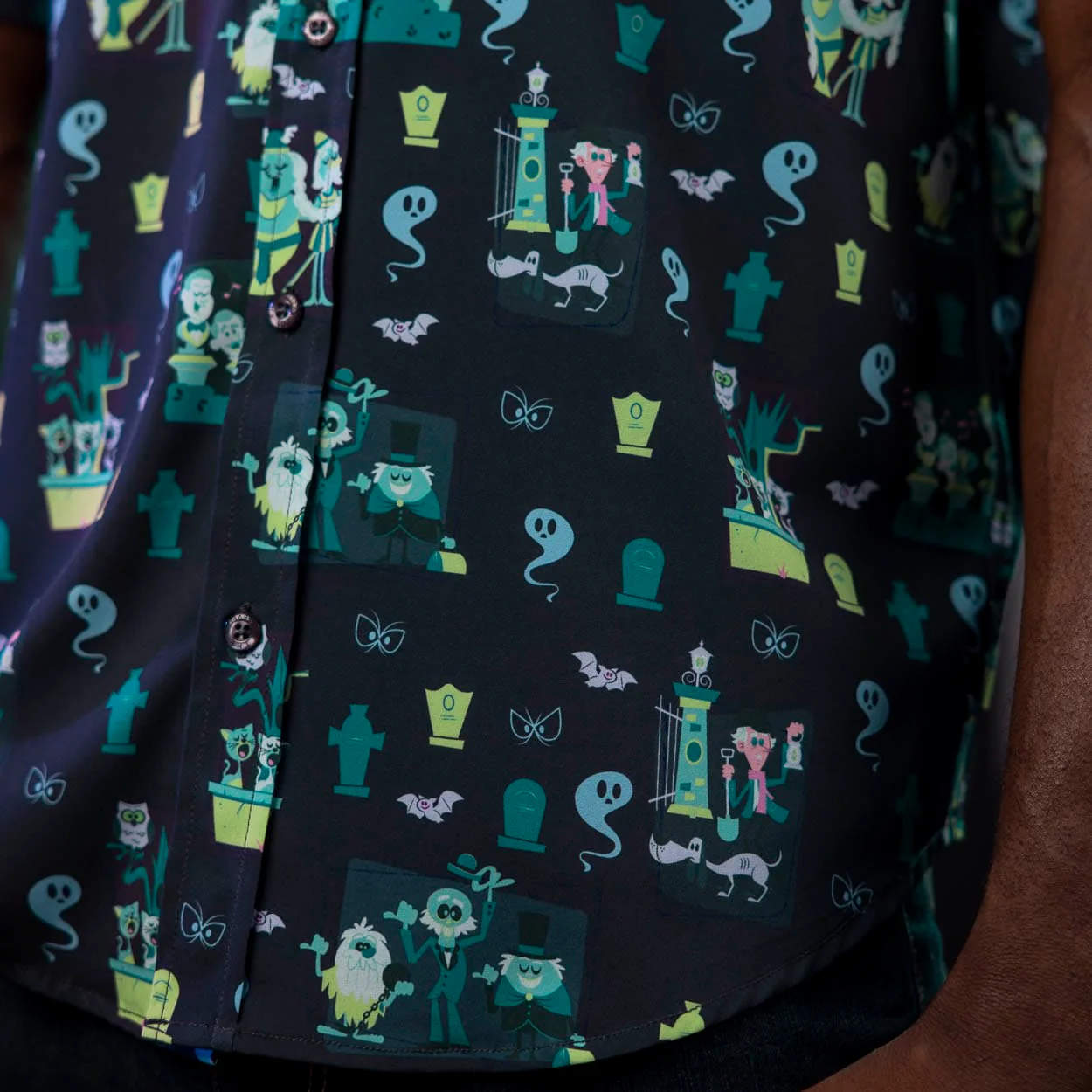 Disneyâs Haunted Mansion âGrim Grinning Graveyardâ â KUNUFLEX Short Sleeve Shirt - Image 6