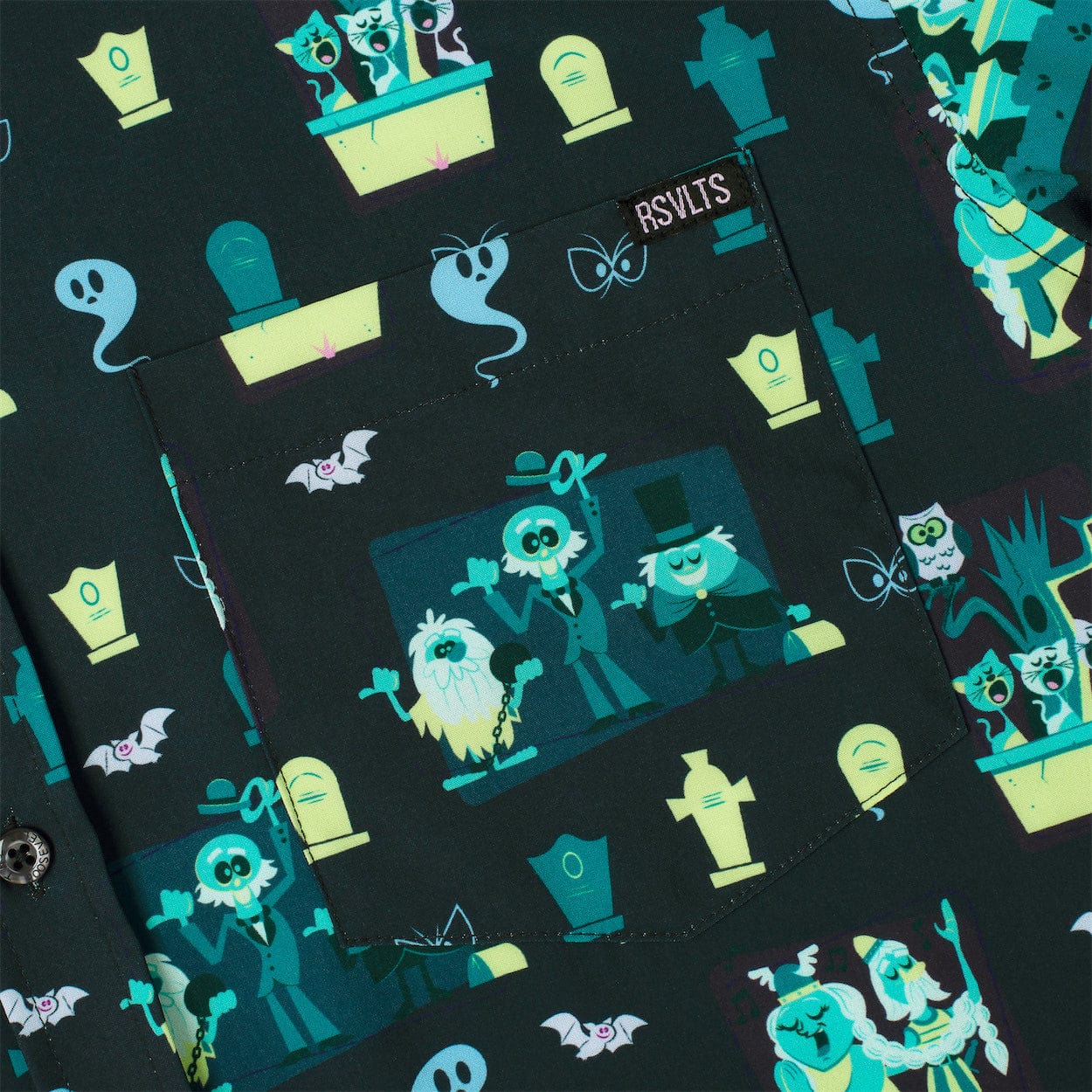 Disneyâs Haunted Mansion âGrim Grinning Graveyardâ â KUNUFLEX Short Sleeve Shirt - Image 7