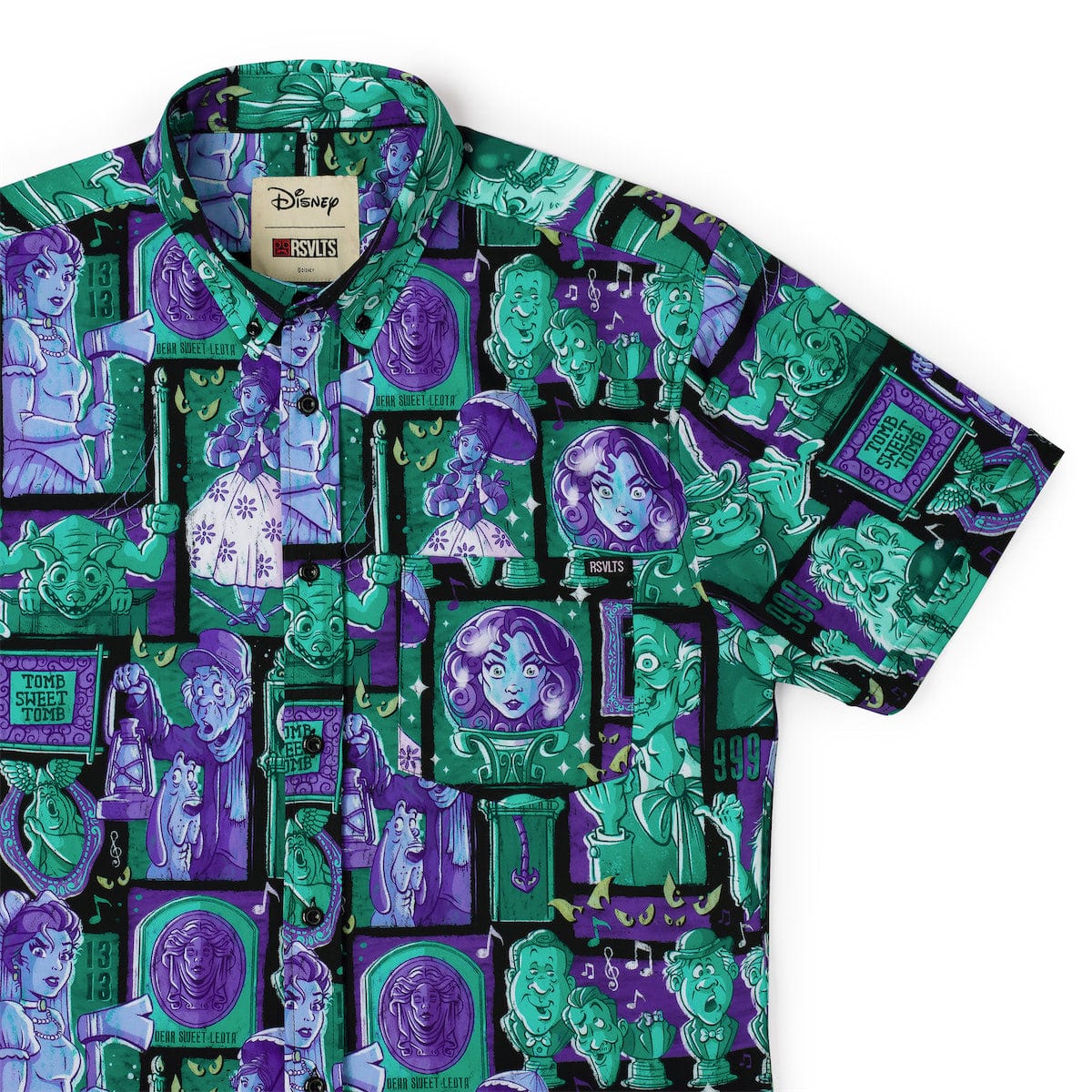 Disneyâs Haunted Mansion âHaunted Houseguests" â KUNUFLEX Short Sleeve Shirt