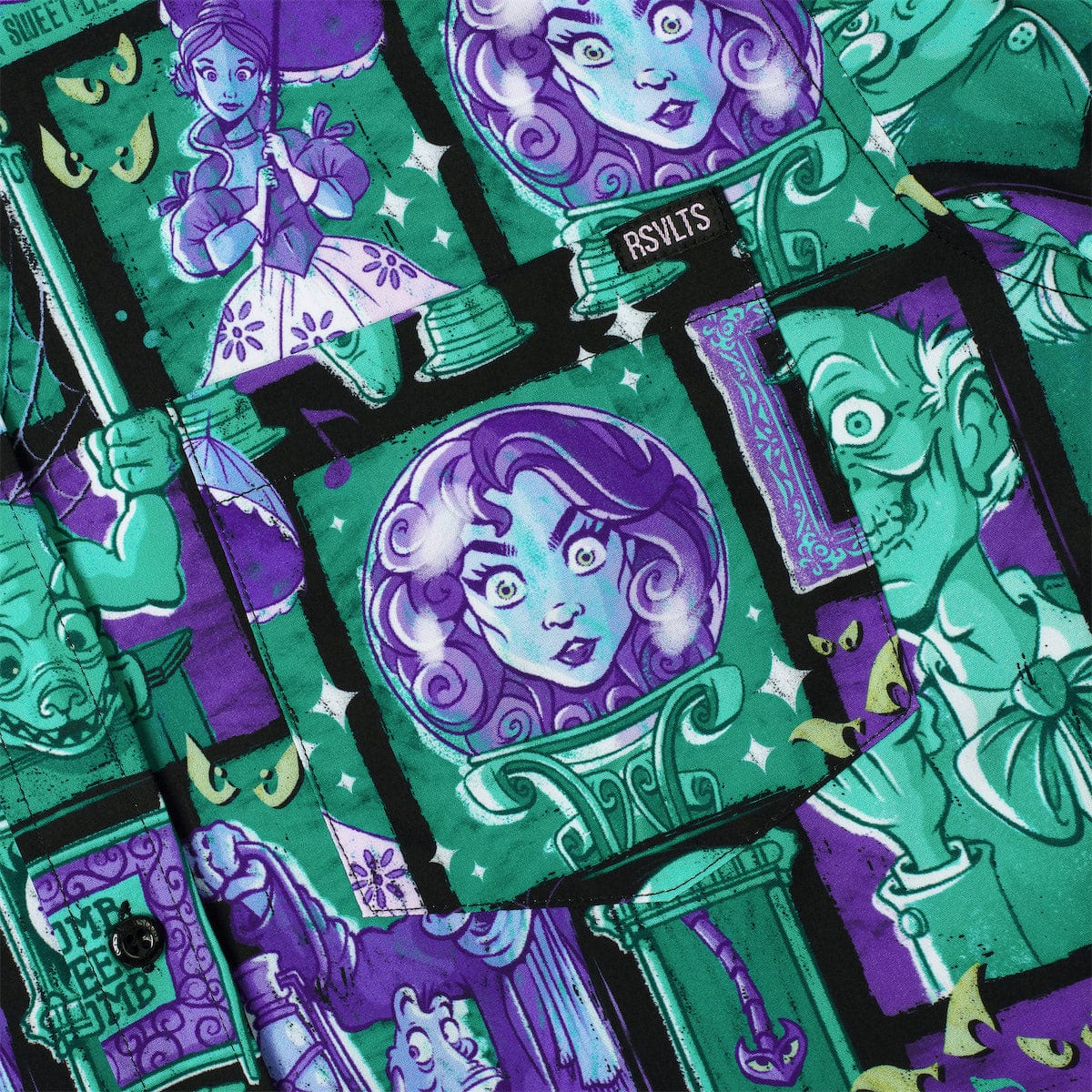 Disneyâs Haunted Mansion âHaunted Houseguests" â KUNUFLEX Short Sleeve Shirt - Image 6