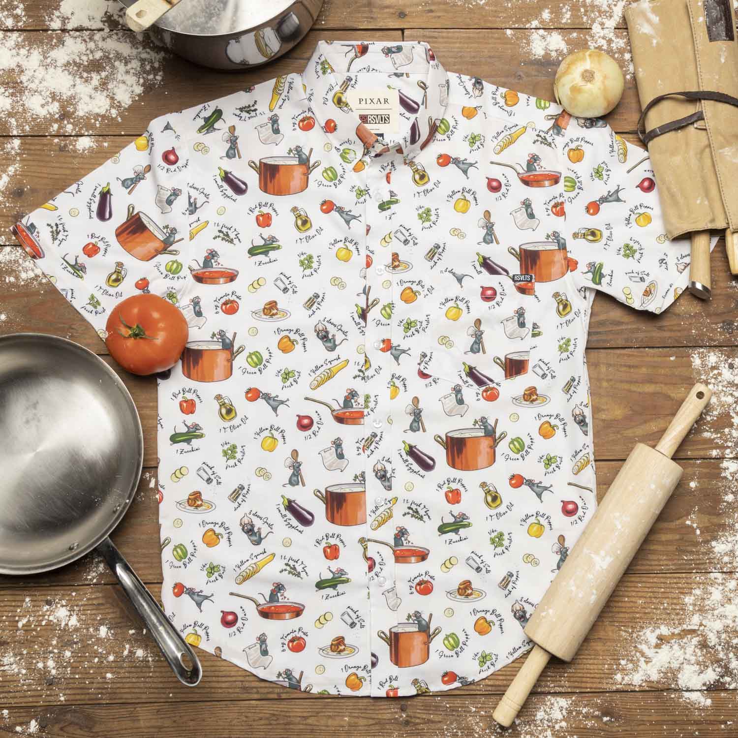 Disney and Pixar Ratatouille "Bon Rat-Pétit" – KUNUFLEX Short Sleeve Shirt - Image 2