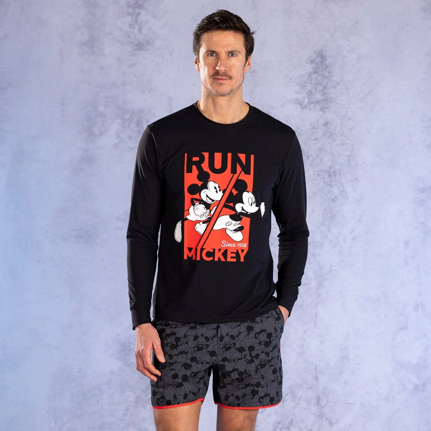 Disney "Run Mickey" – Long Sleeve Performance Tee - Image 2