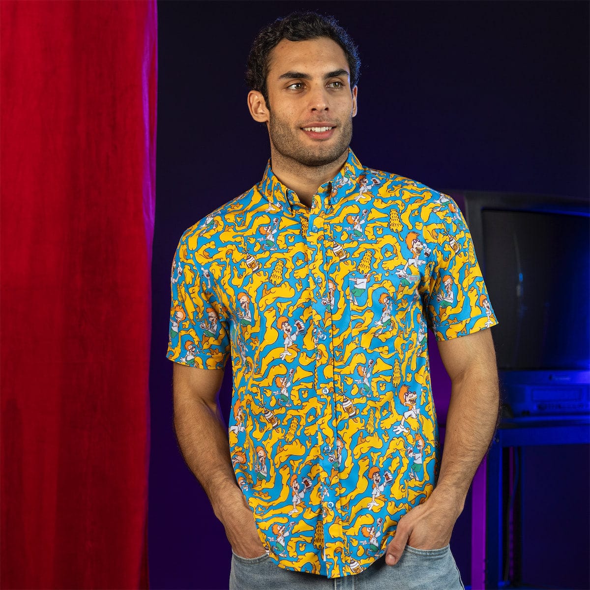 Disney’s A Goofy Movie "Chedda Whizzy!" – KUNUFLEX Short Sleeve Shirt - Image 3