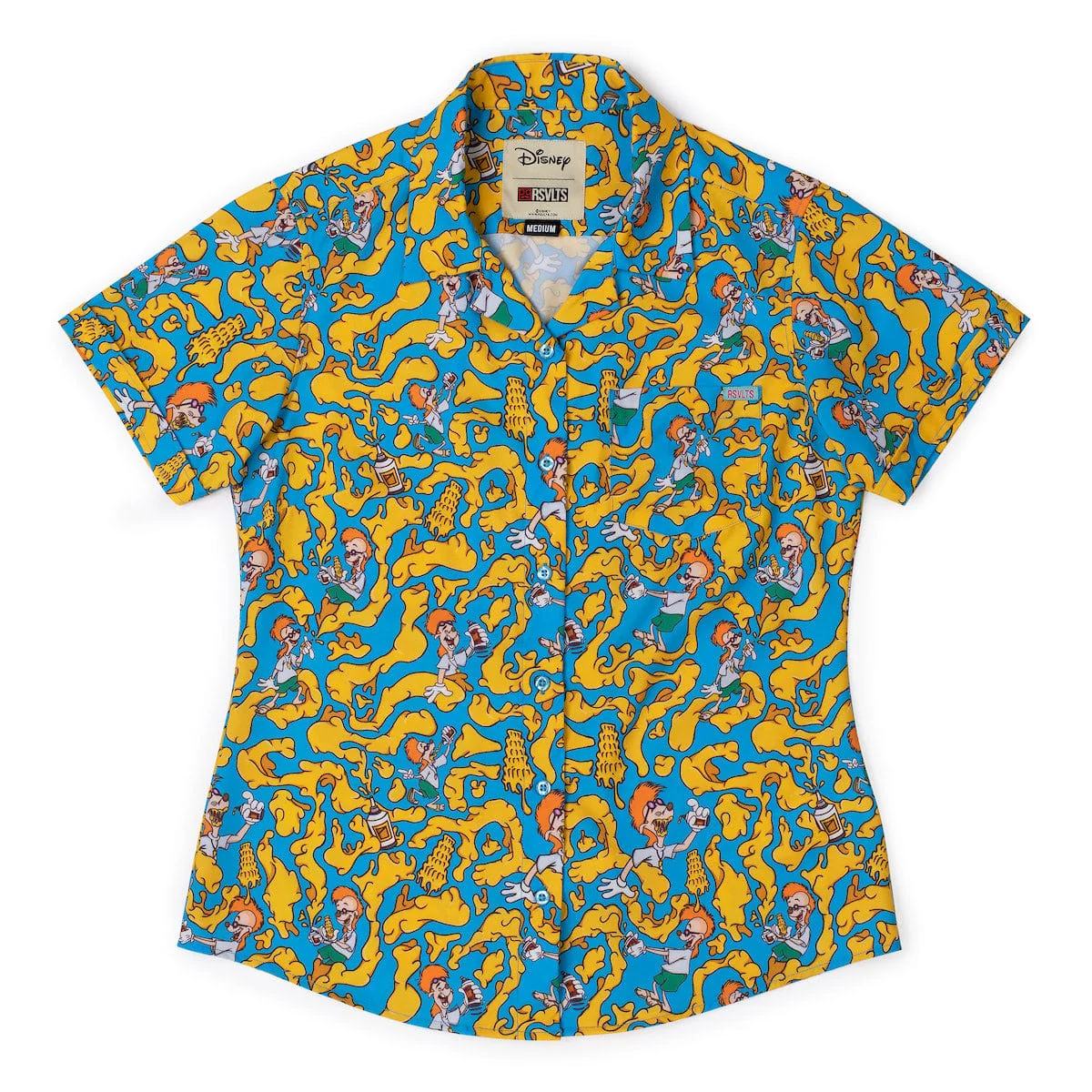 Disney’s A Goofy Movie "Chedda Whizzy!" – Women's KUNUFLEX Short Sleeve Shirt - Image 2