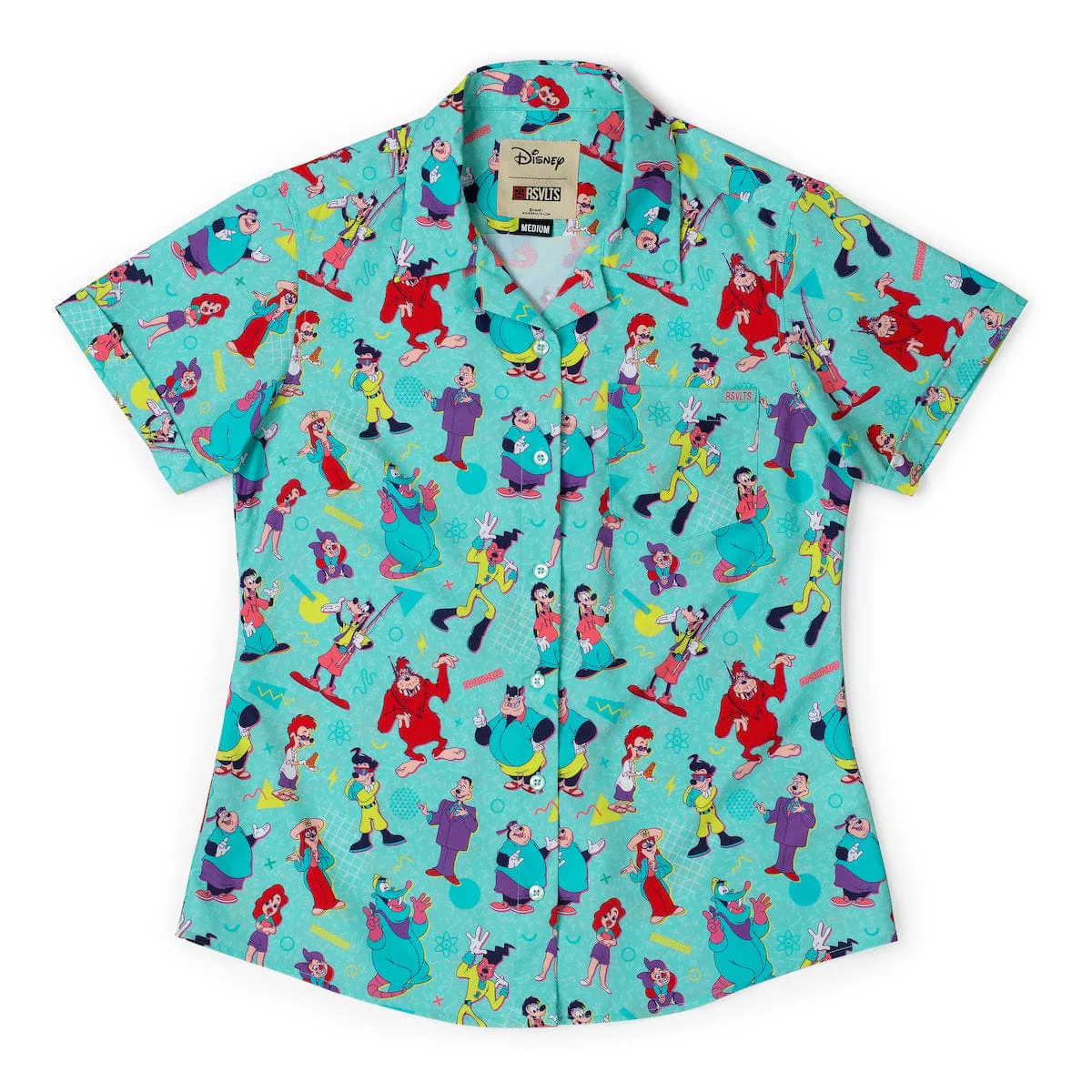 Disney’s A Goofy Movie "The Whole Goofin' Gang" – Women's KUNUFLEX Short Sleeve Shirt - Image 2