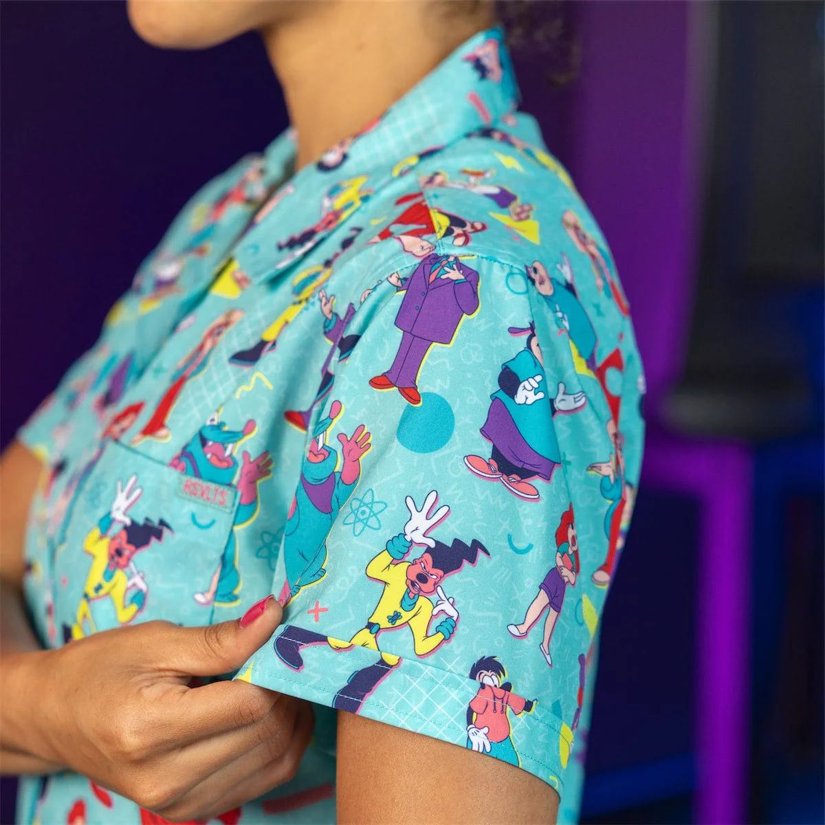 Disney’s A Goofy Movie "The Whole Goofin' Gang" – Women's KUNUFLEX Short Sleeve Shirt - Image 5