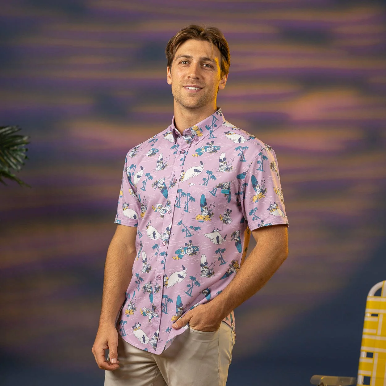 Disney "Shore Looks Relaxin'" – KUNUFLEX Short Sleeve Shirt - Image 3